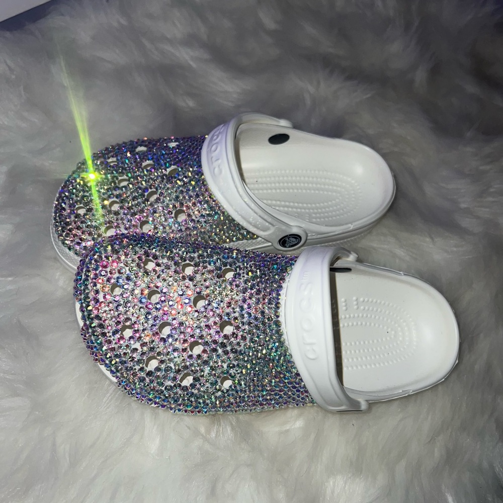 Bling rhinestone crystals crocs 7